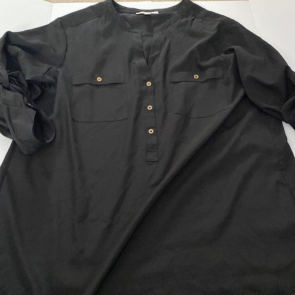 Calvin Klein Tops - Calvin Klein black 3/4 sleeve blouse.